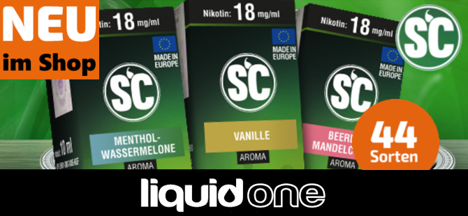  E-Zigaretten Liquids von SC 