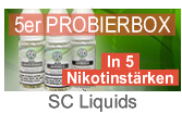  E-Zigaretten Liquids (10er Probierbox) von SC 