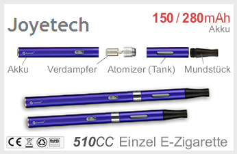  Joyetech 510CC Einzel E-Zigarette - Lila 