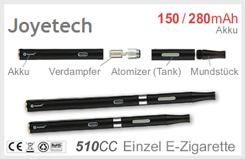  Joyetech 510CC Einzel E-Zigarette - Schwarz 