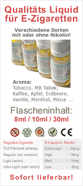 E-Liquid für E-Zigarette